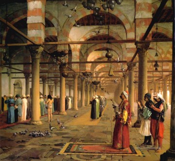  islam - Öffentliches Gebet in der Moschee von Amr Kairo Arab Jean Leon Gerome islamisch